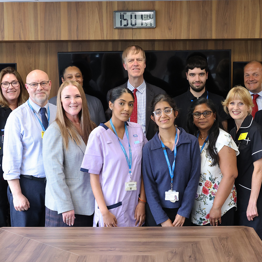 MP Stephen Timms, Minister of State for the Department of Work and Pensions, visited Northwick Park Hospital to witness the outstanding work of Project Search, Harrow College. The minister, staff and students are taking a group photo.